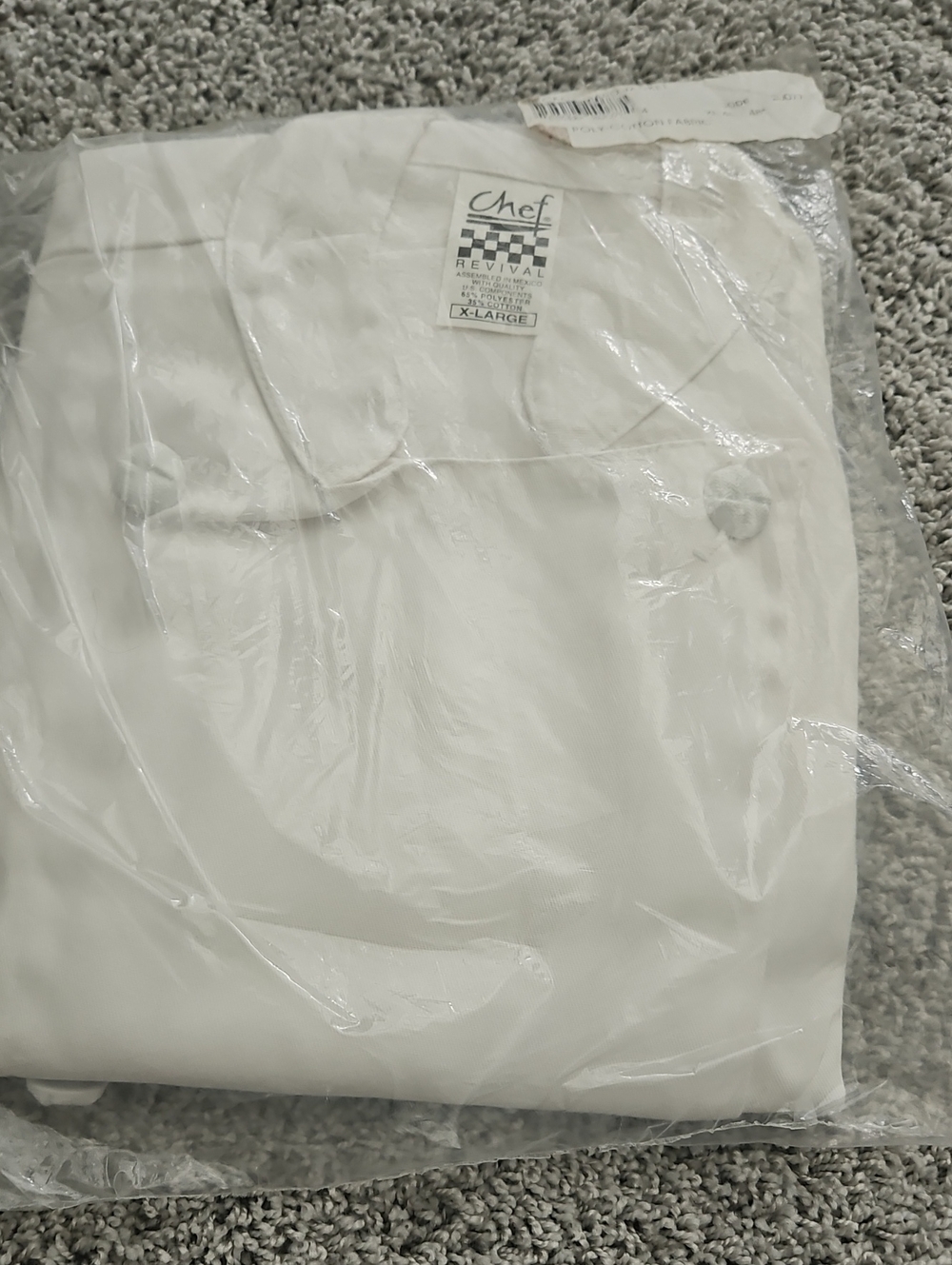 Men’s White Chef Coat - X-Large